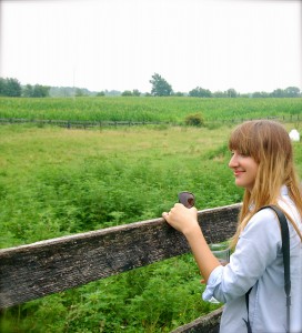 Me visiting my local organic farm in Sunbury, Ohio